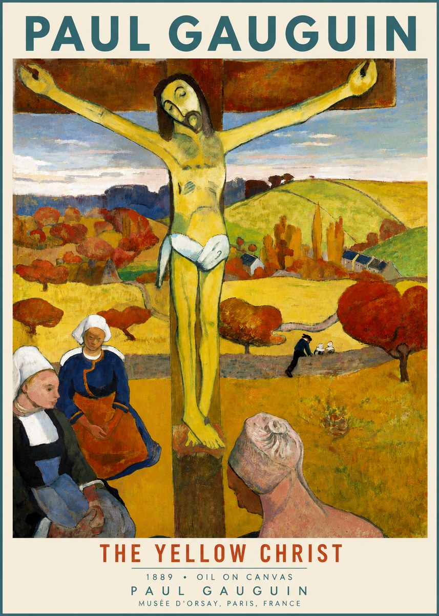 Paul Gauguin The Yellow Christ No3 - Plakát