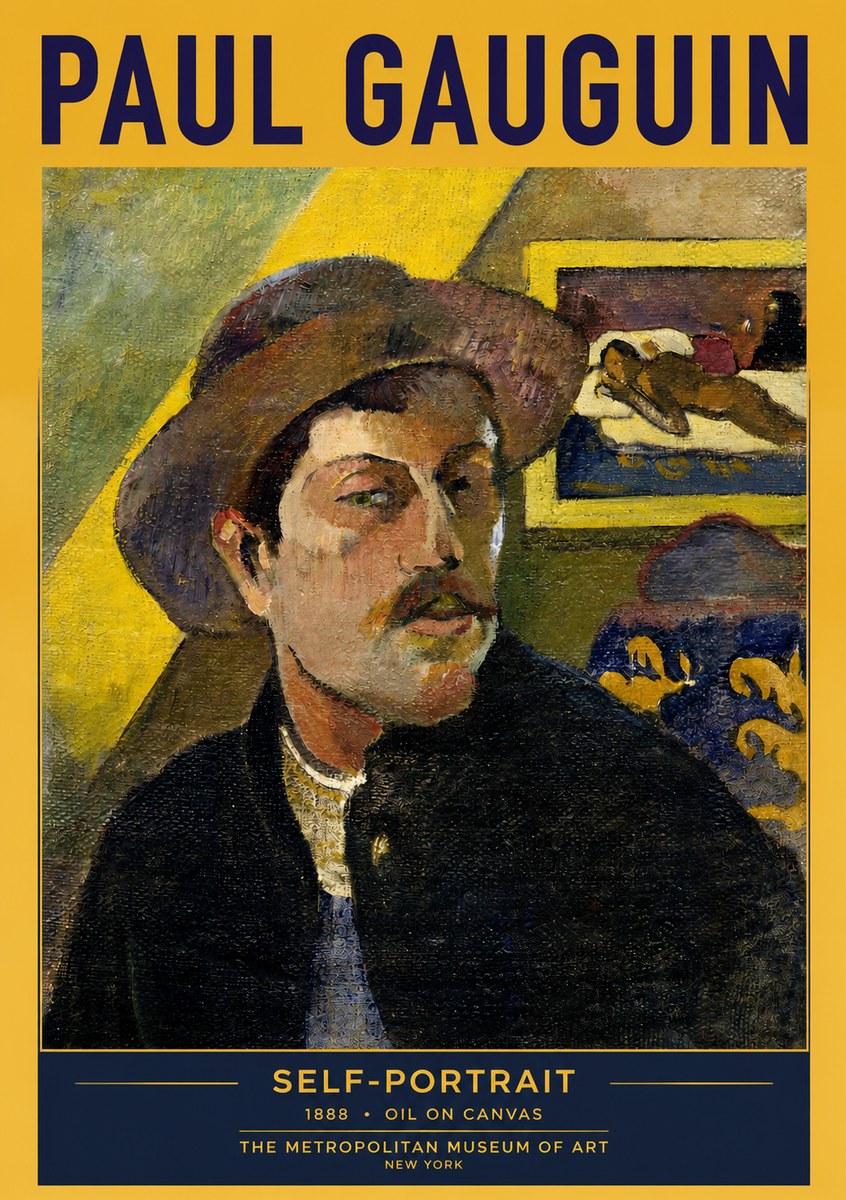 Paul Gauguin Self-portrait II No2 - Plakát