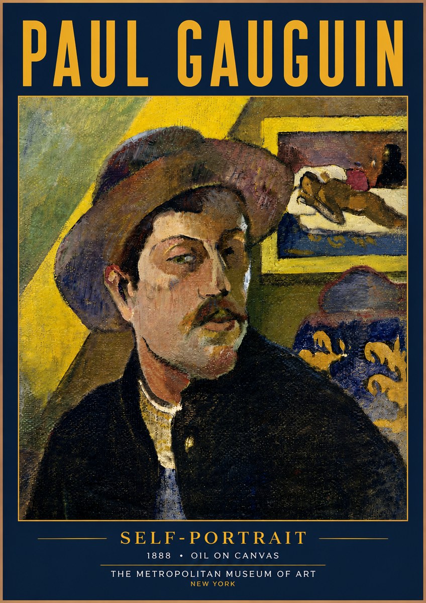 Paul Gauguin Self-portrait II No4 - Plakát