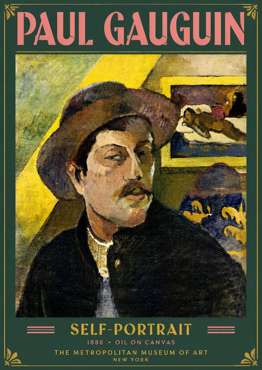Paul Gauguin Self-portrait II No5 - Plakát