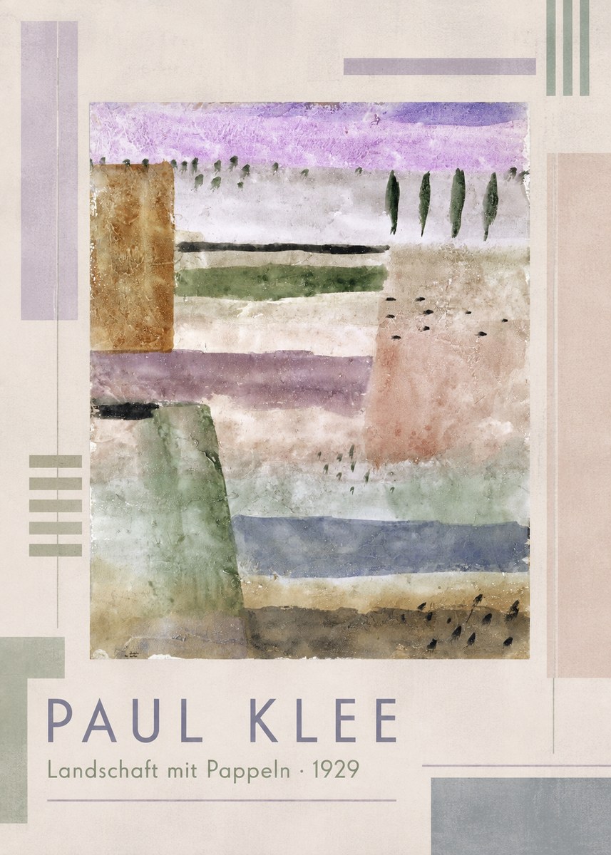 Paul Klee Landschaft Mit Pappeln No1 - Plakát