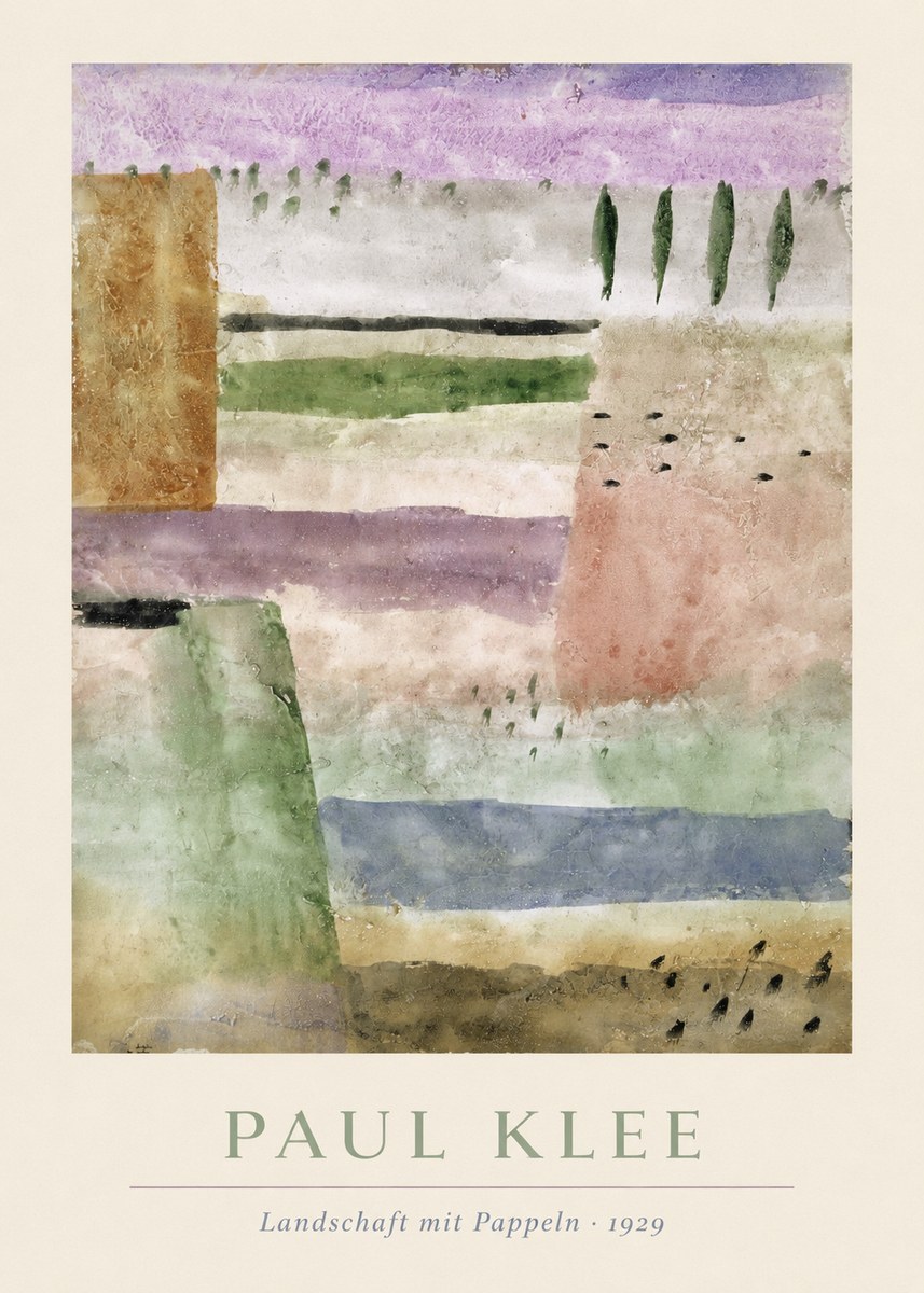 Paul Klee Landschaft Mit Pappeln No3 - Plakát