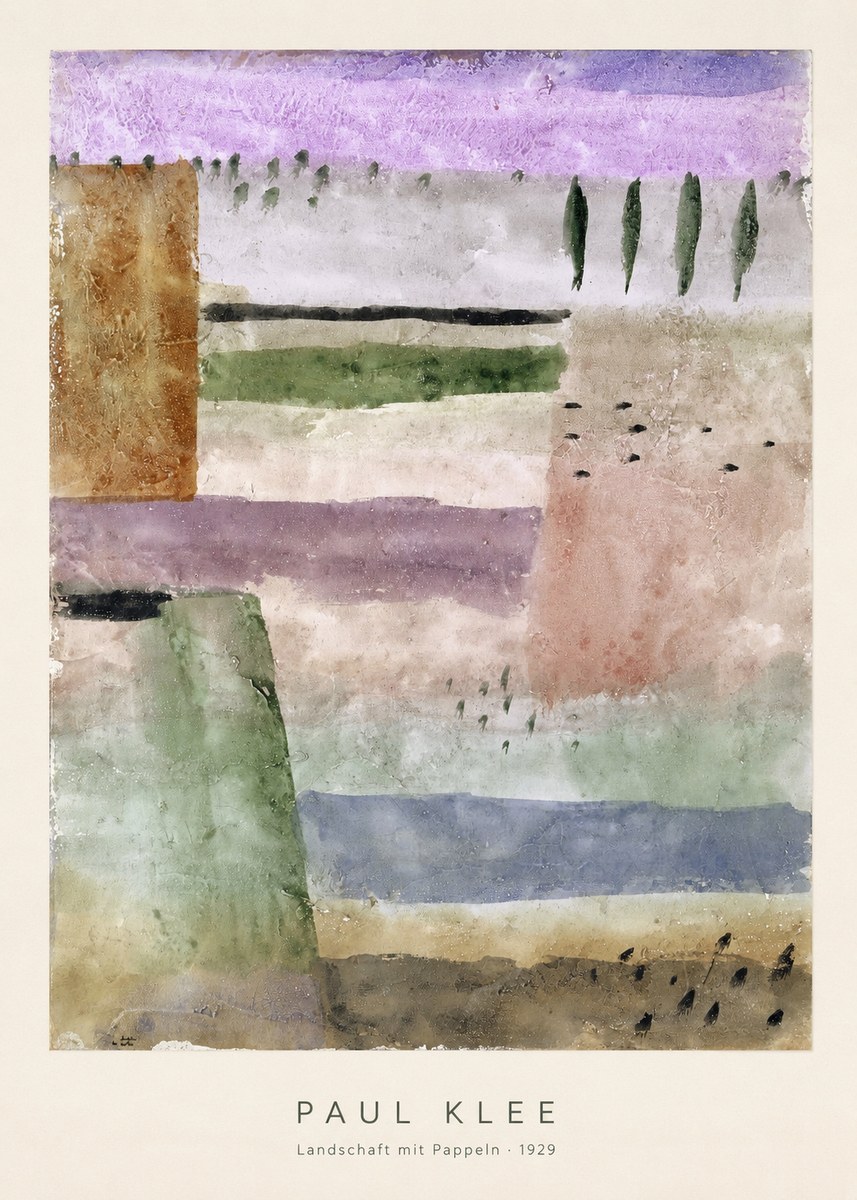 Paul Klee Landschaft Mit Pappeln No6 - Plakát