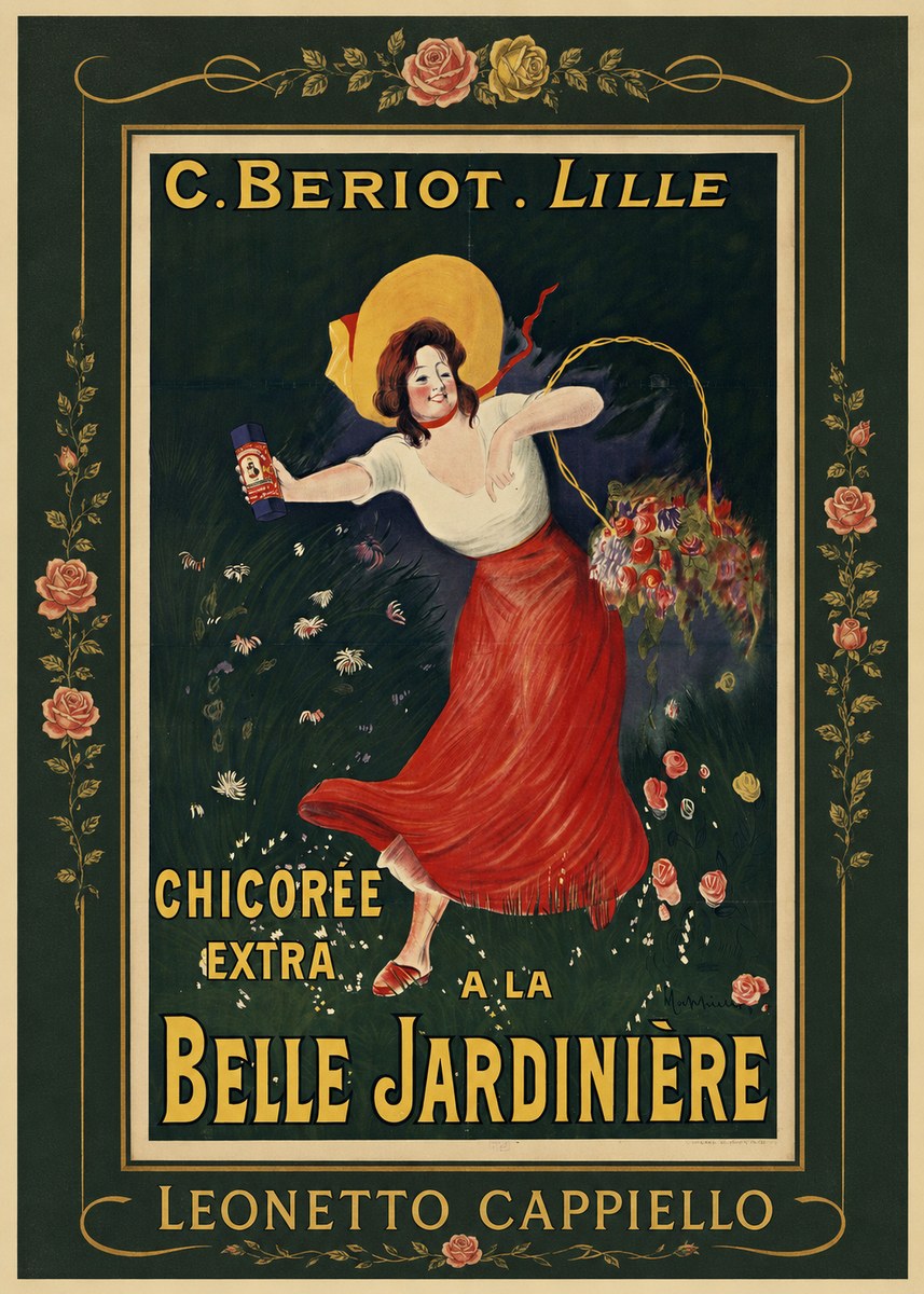 Leonetto Cappiello Chicorée Extra a La Belle Jardinière No1 - Plakát
