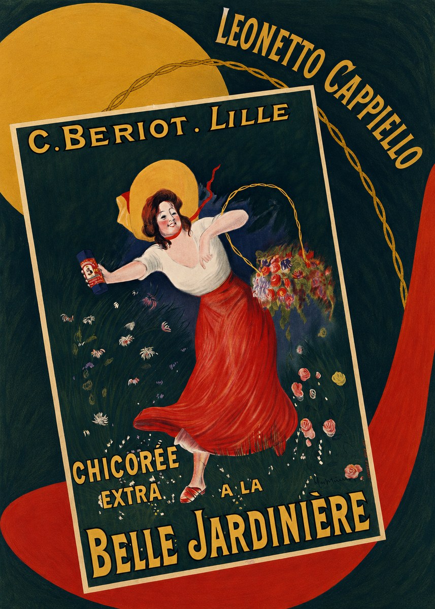 Leonetto Cappiello Chicorée Extra a La Belle Jardinière No6 - Plakát
