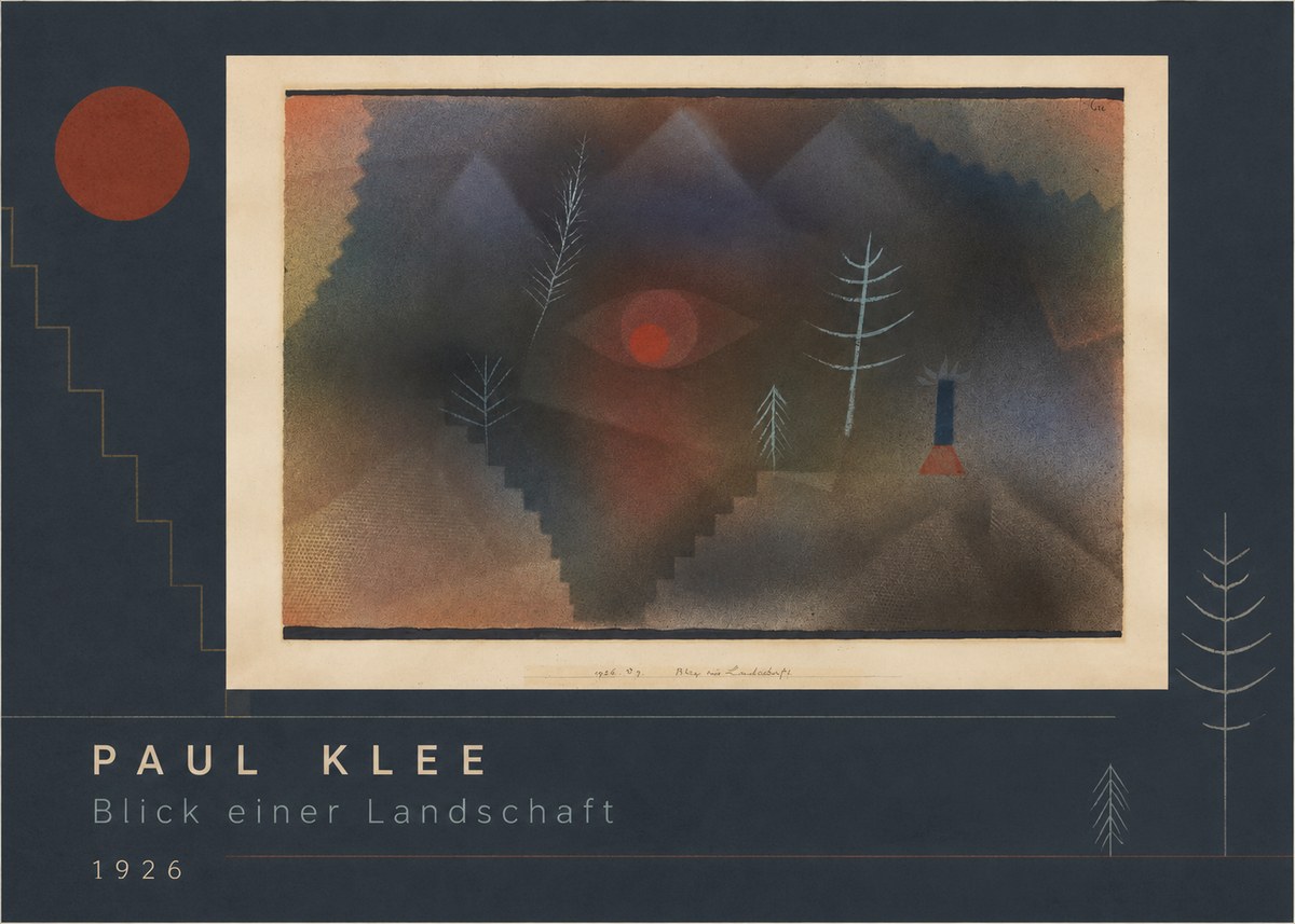 Paul Klee Blick Einer Landschaft No2 - Plakát