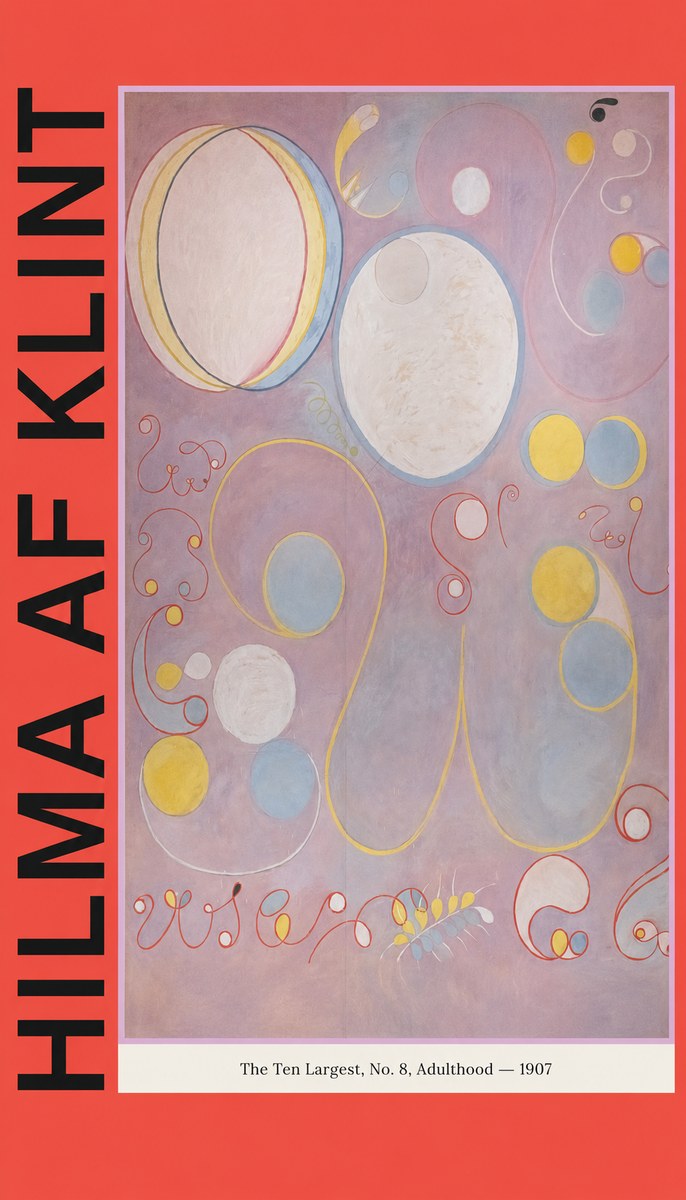 Hilma af Klint The Ten Largest, No. 8, Adulthood No3 - Plakát