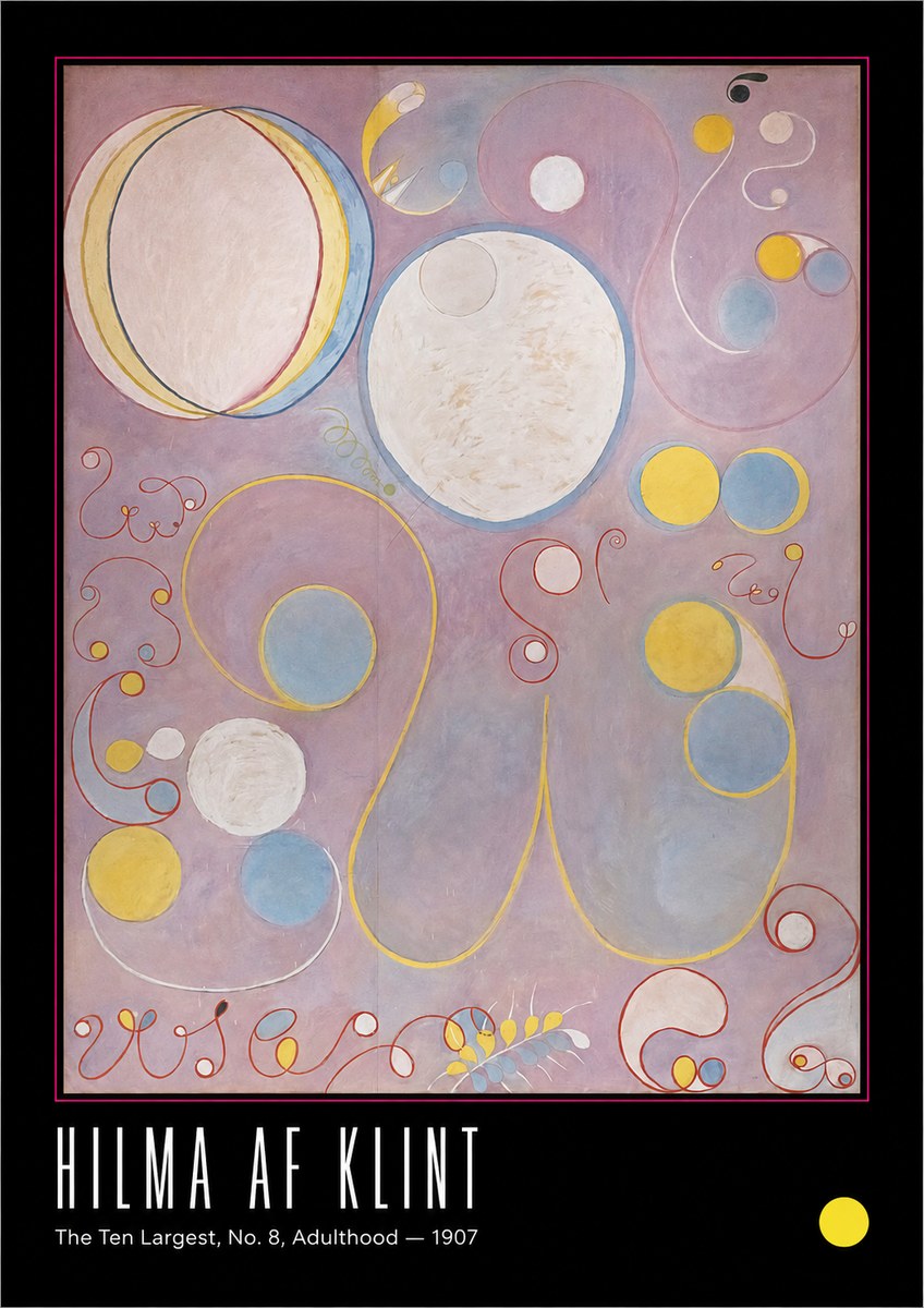 Hilma af Klint The Ten Largest, No. 8, Adulthood No6 - Plakát