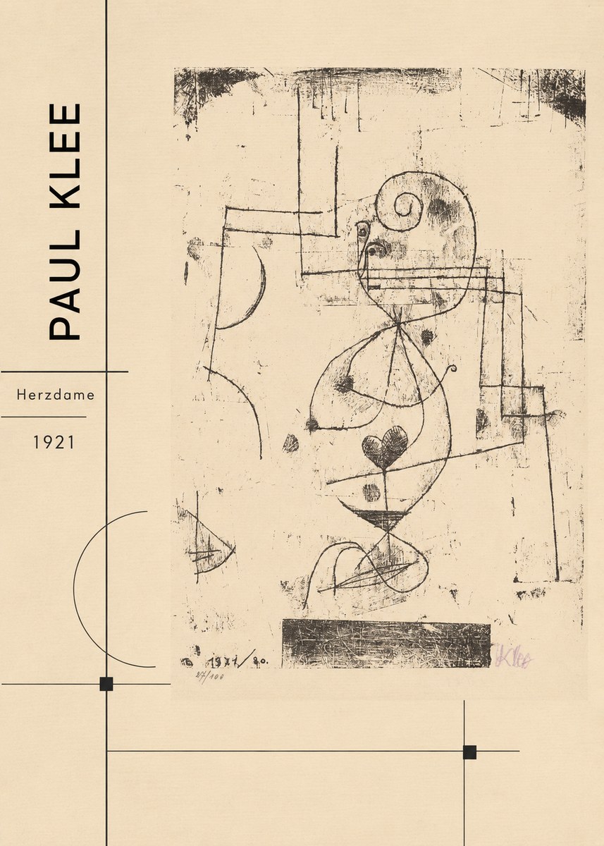 Paul Klee Herzdame No2 - Plakát