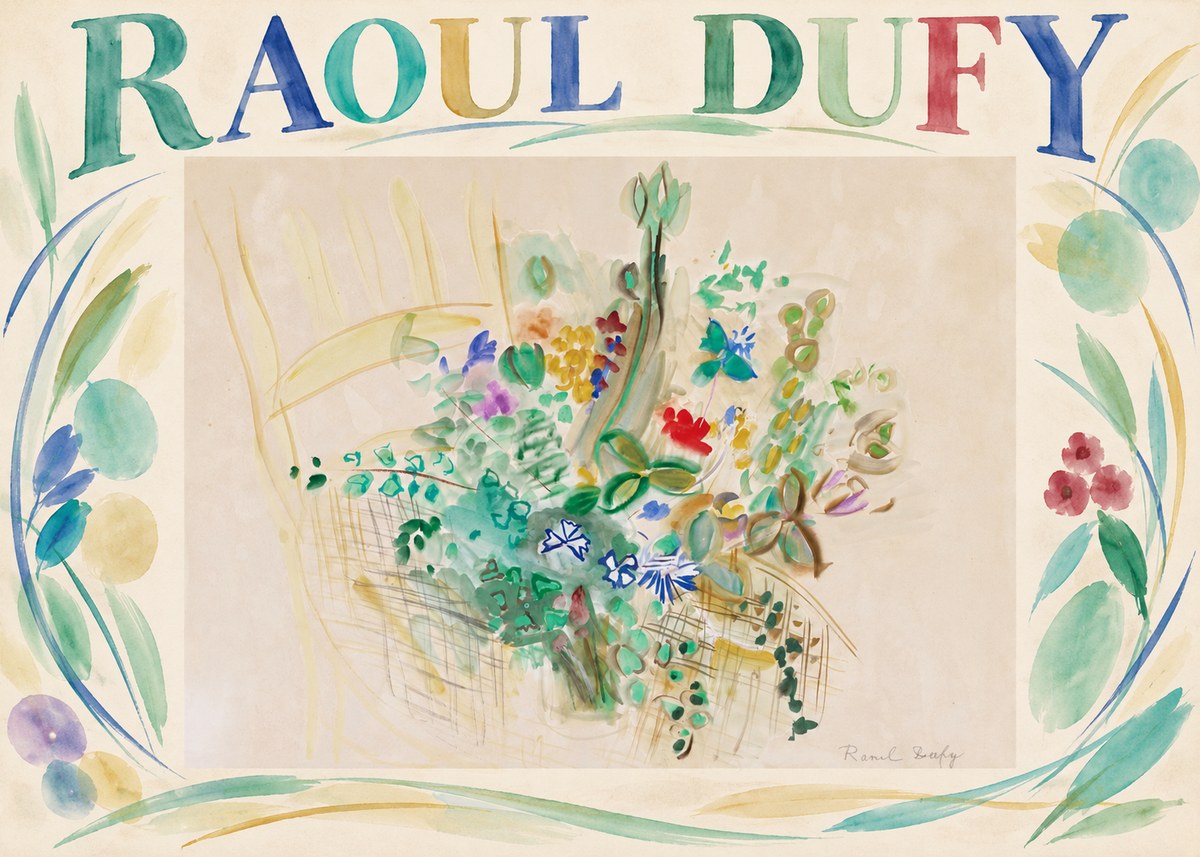 Raoul Dufy Bouquet in a Basket No5 - Plakát