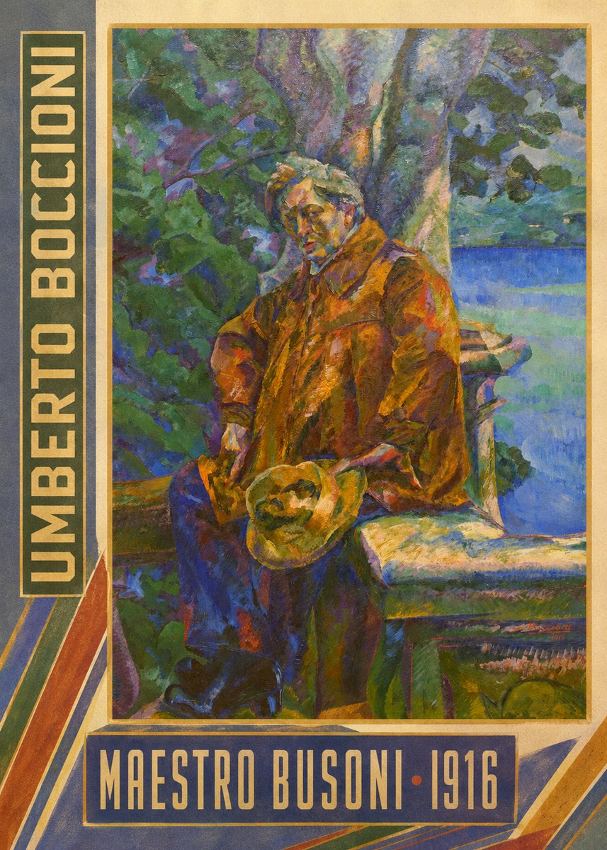Umberto Boccioni Maestro Busoni No3 - Plakát
