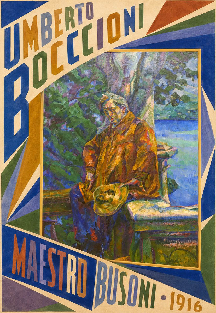Umberto Boccioni Maestro Busoni No5 - Plakát