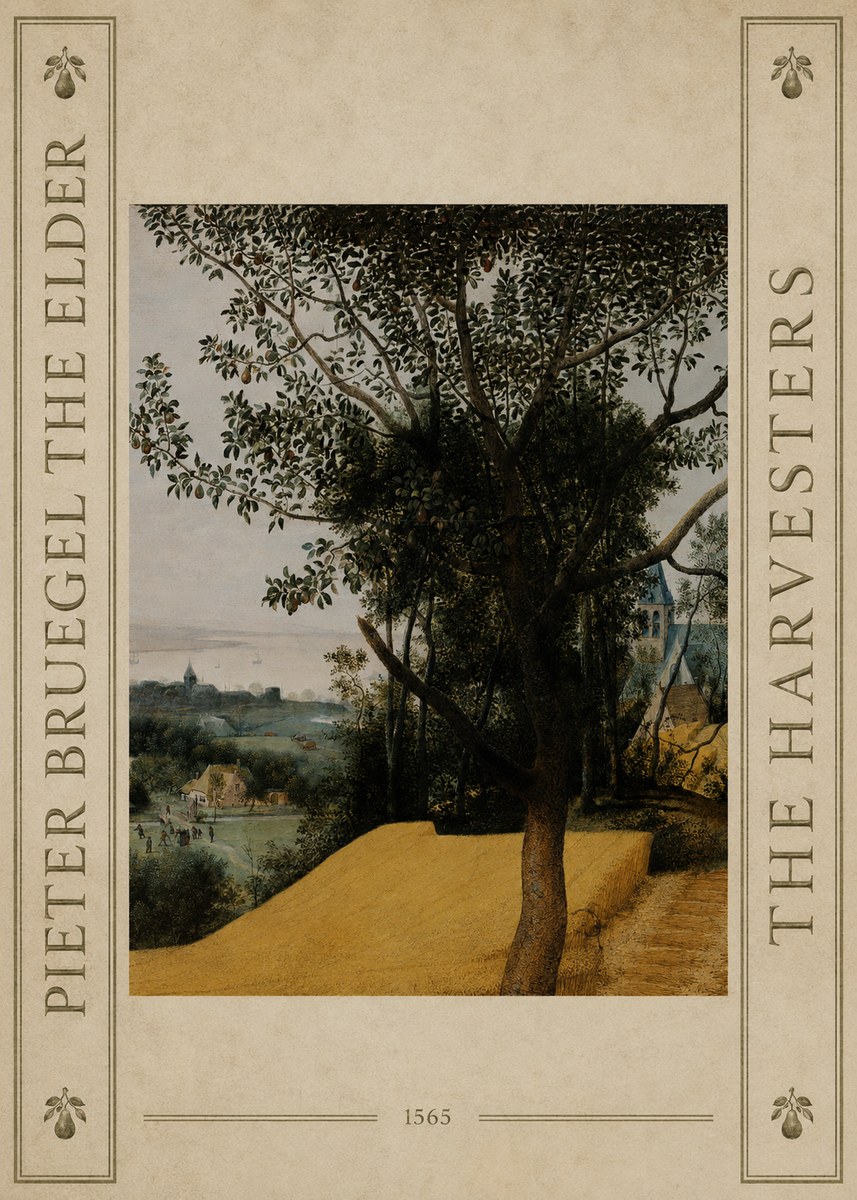 Pieter Bruegel The Harvesters III No4 - Plakát