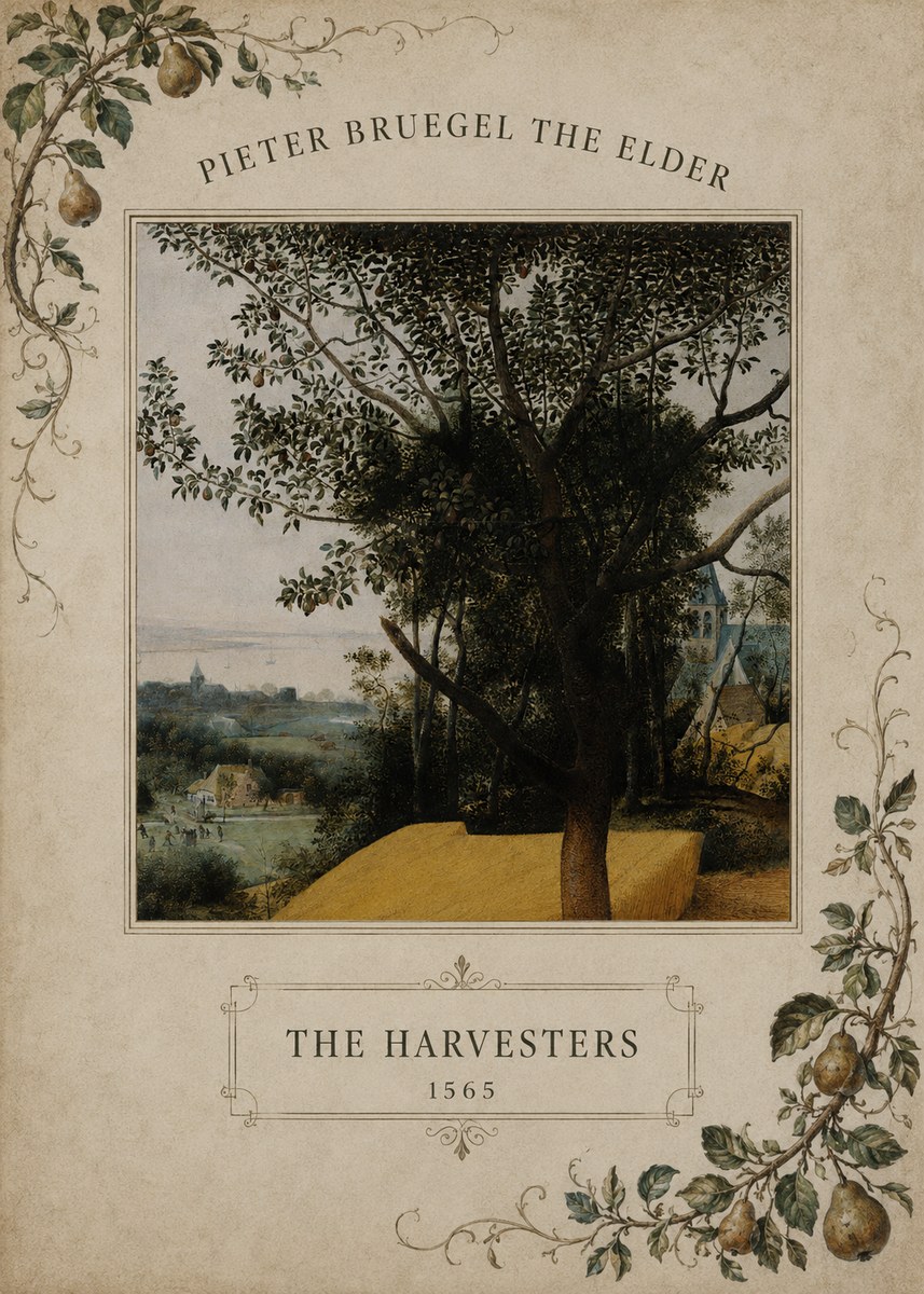 Pieter Bruegel The Harvesters III No6 - Plakát