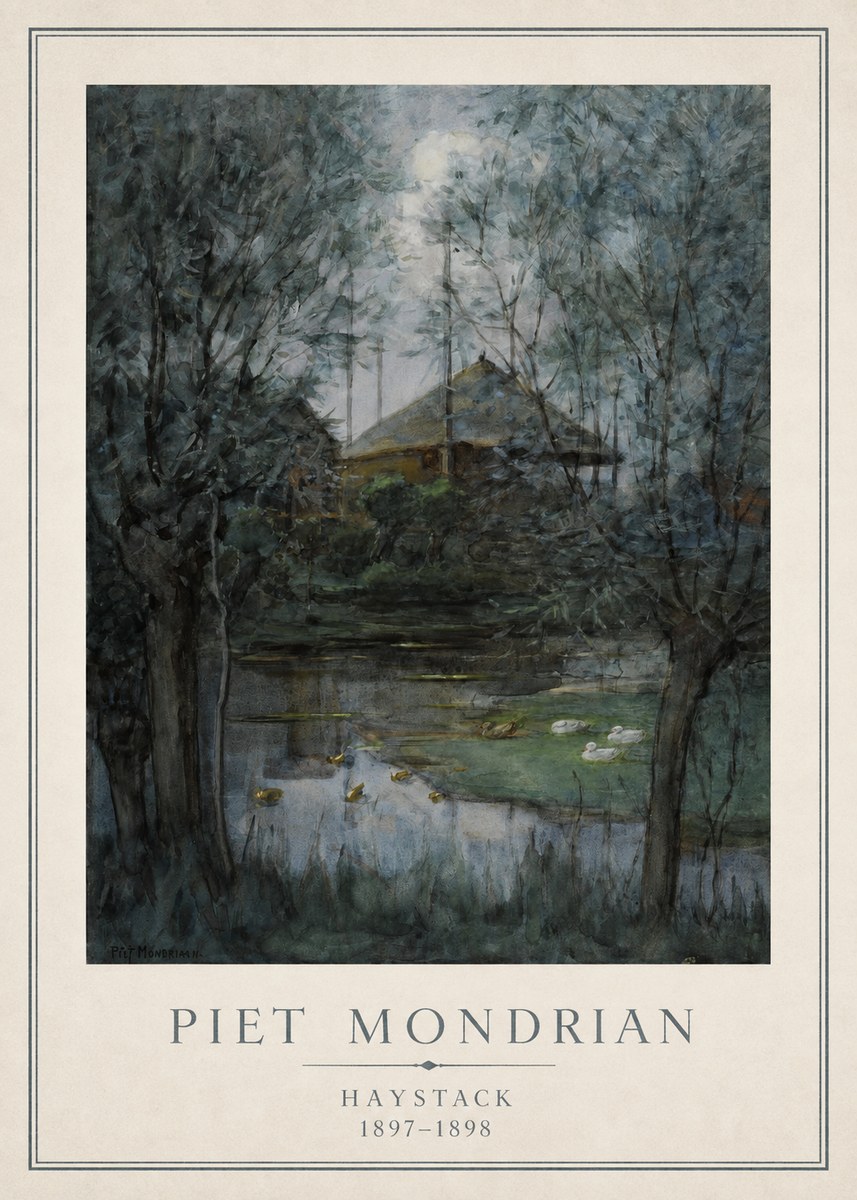 Piet Mondrian Haystack No1 - Plakát