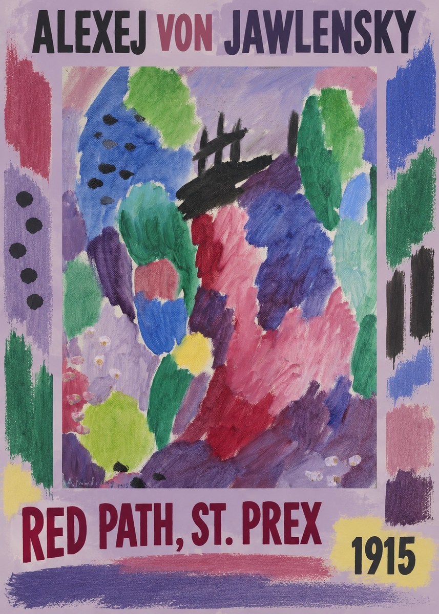 Alexej von Jawlensky Red Path, St. Prex II No1 - Plakát