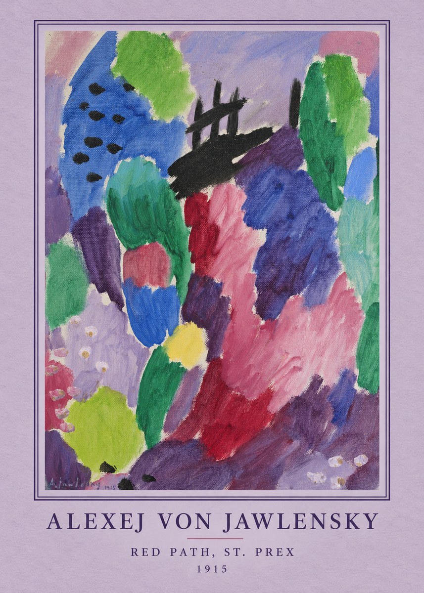 Alexej von Jawlensky Red Path, St. Prex II No4 - Plakát