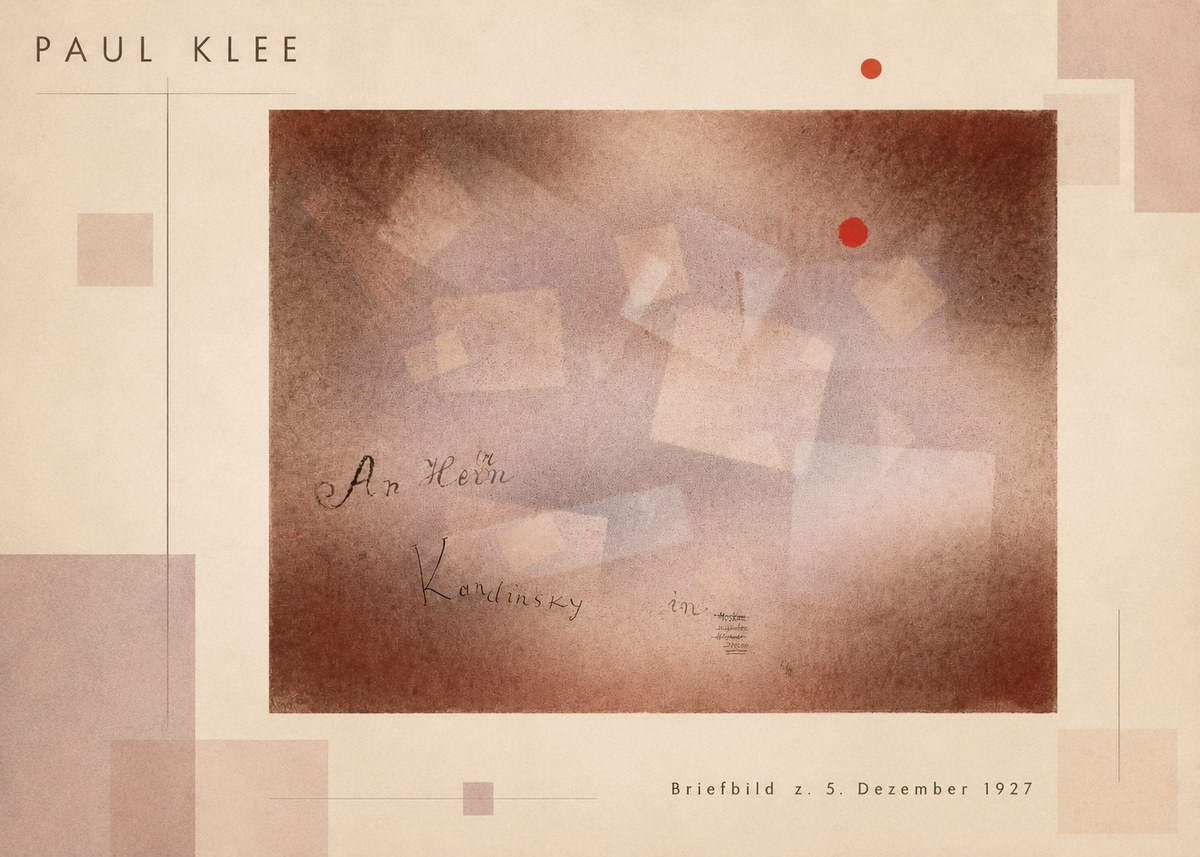 Paul Klee Briefbild Z. 5. Dezember 1927 No2 - Plakát