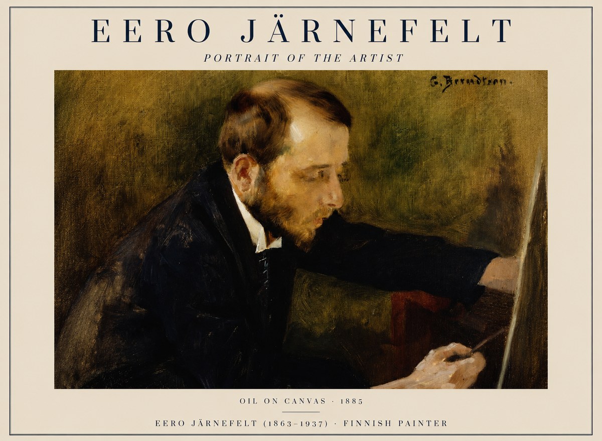 Eero Järnefelt Portrait of the Artist No1 - Plakát