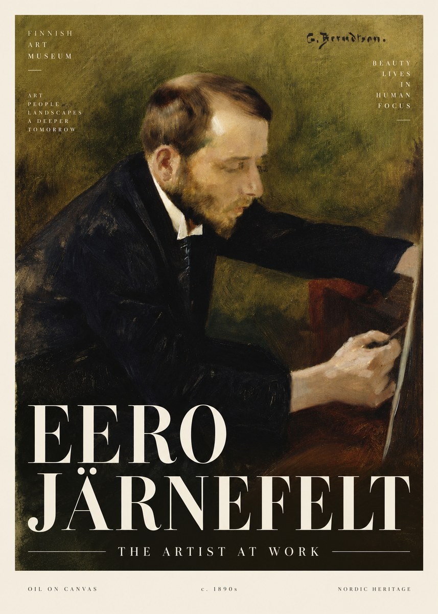 Eero Järnefelt Portrait of the Artist No4 - Plakát
