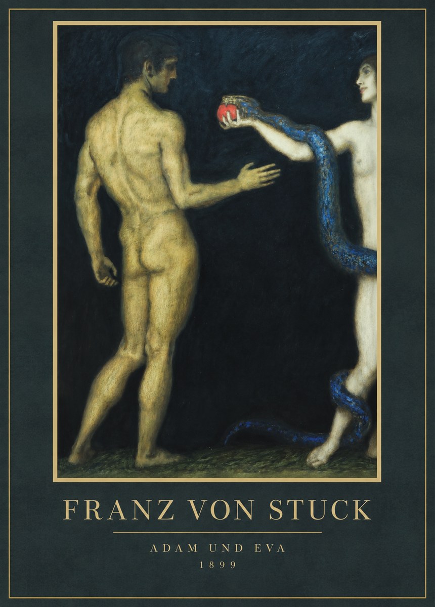 Franz von Stuck Adam Und Eva No1 - Plakát