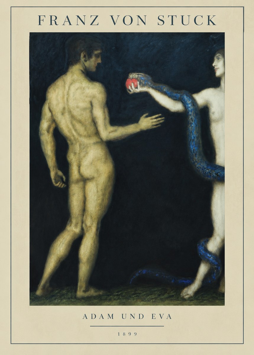 Franz von Stuck Adam Und Eva No2 - Plakát