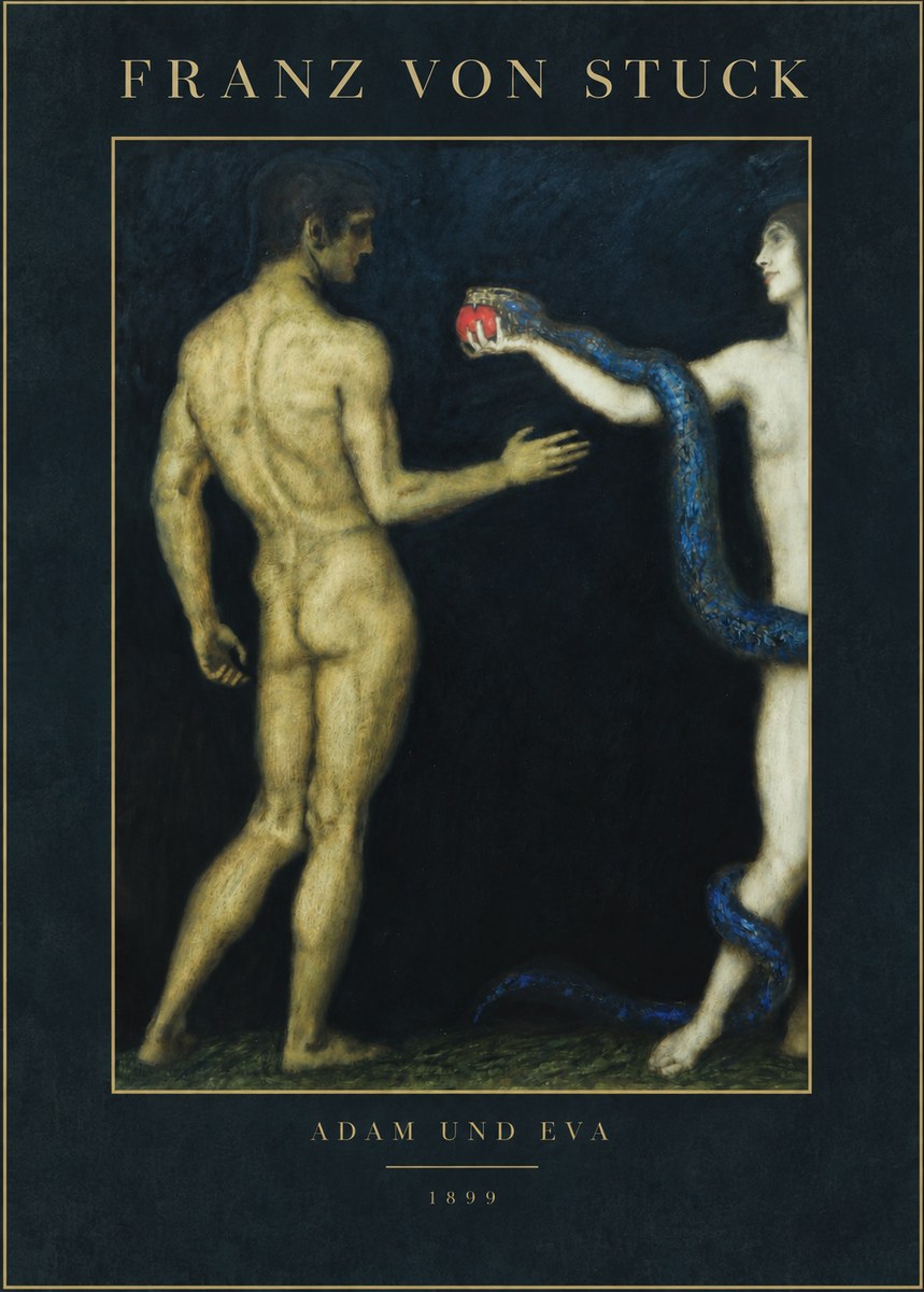 Franz von Stuck Adam Und Eva No3 - Plakát