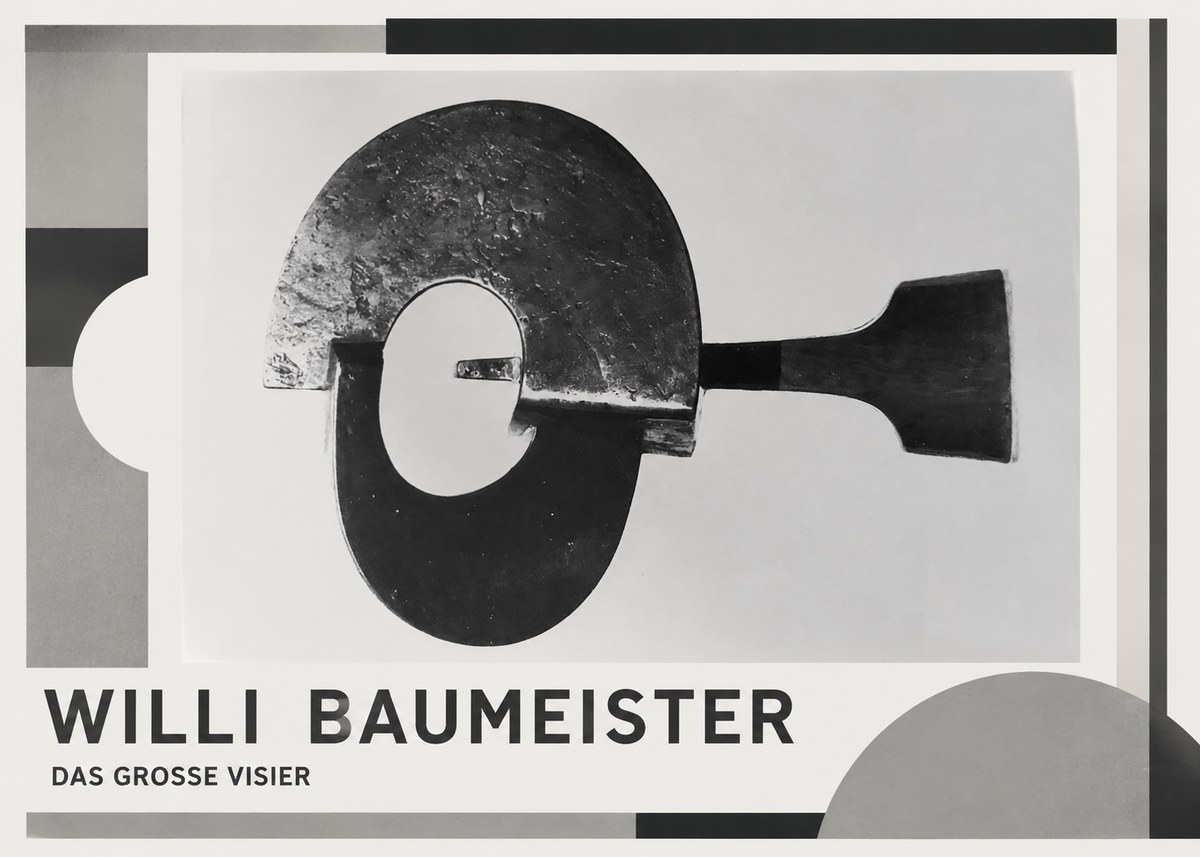 Willi Baumeister Das Grosse Visier No1 - Plakát