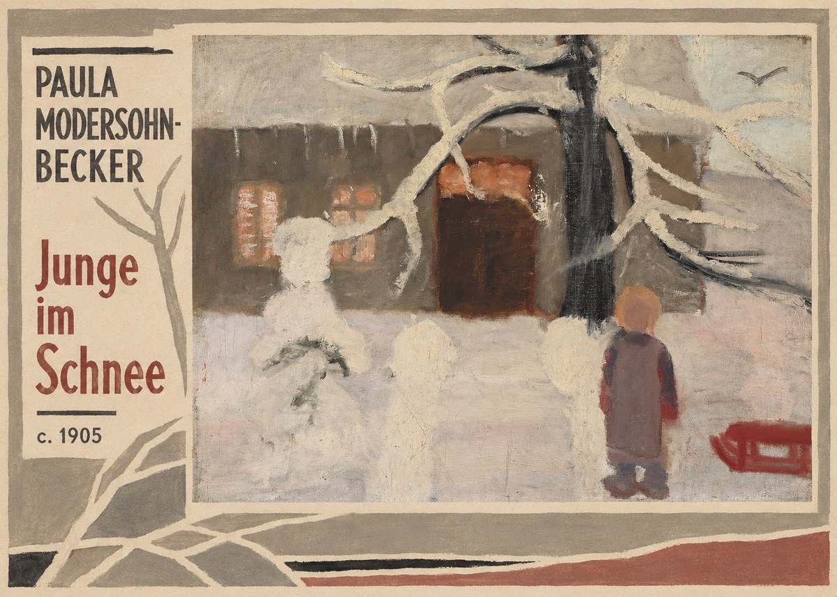 Paula Modersohn-Becker Junge Im Schnee No2 - Plakát