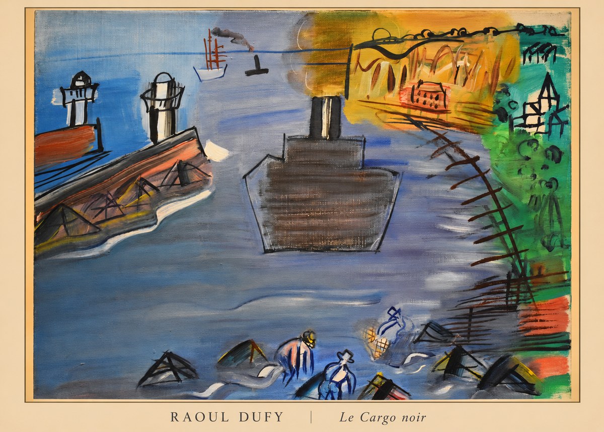 Raoul Dufy Le Cargo Noir No6 - Plakát