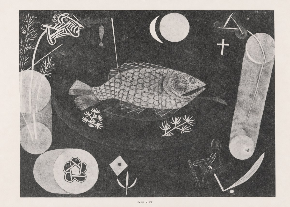 Paul Klee Abstract Fish No6 - Plakát
