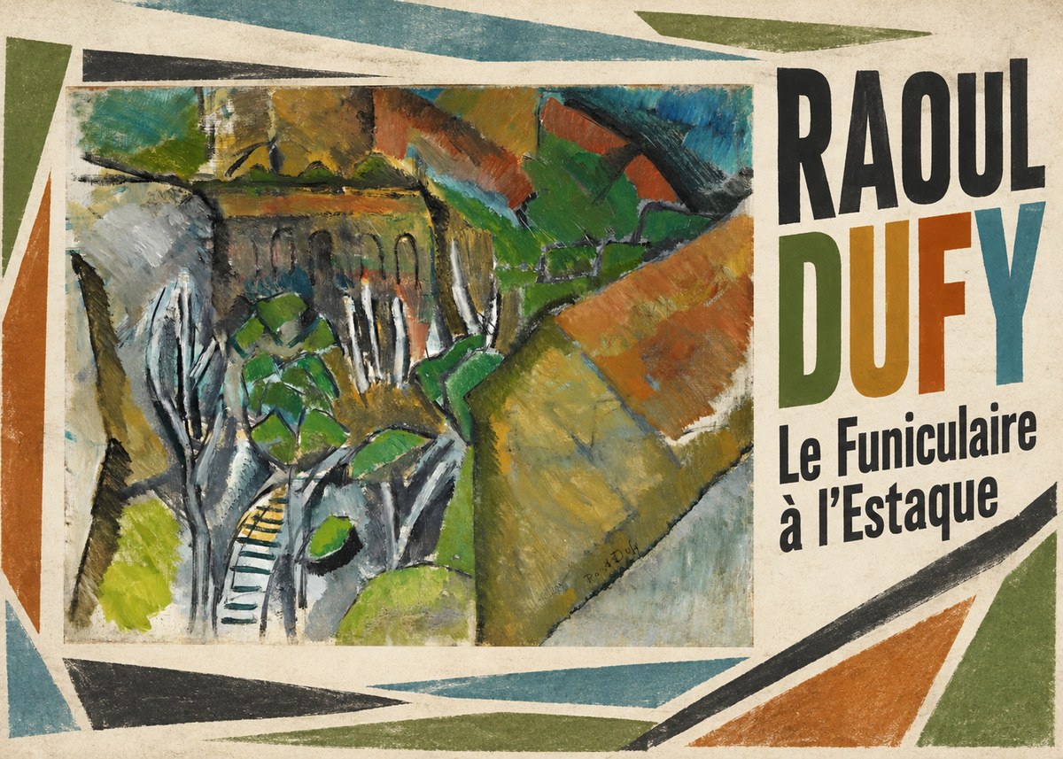 Raoul Dufy Le Funiculaire À L'estaque No2 - Plakát