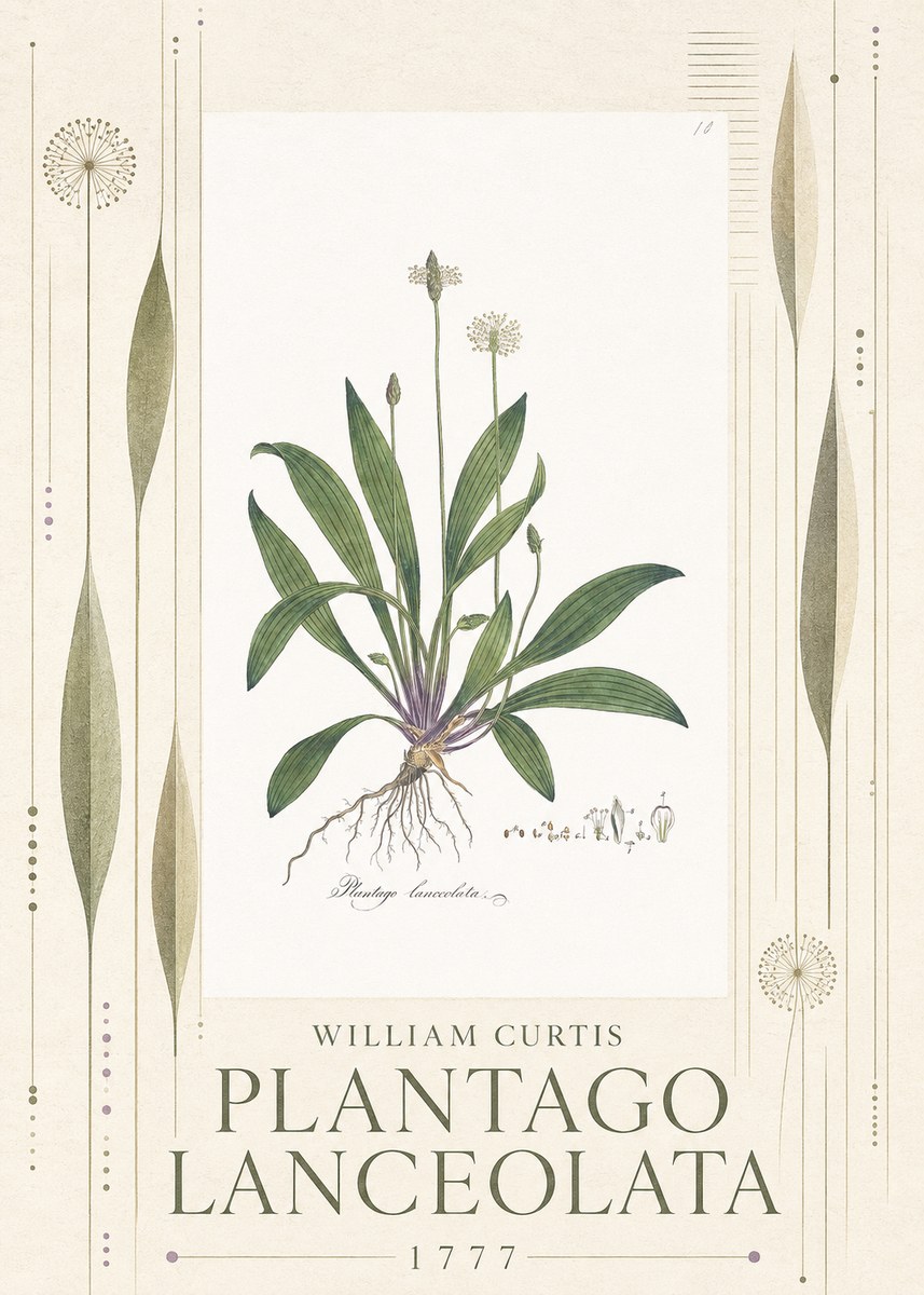 William Curtis Plantago Lanceolata II No5 - Plakát