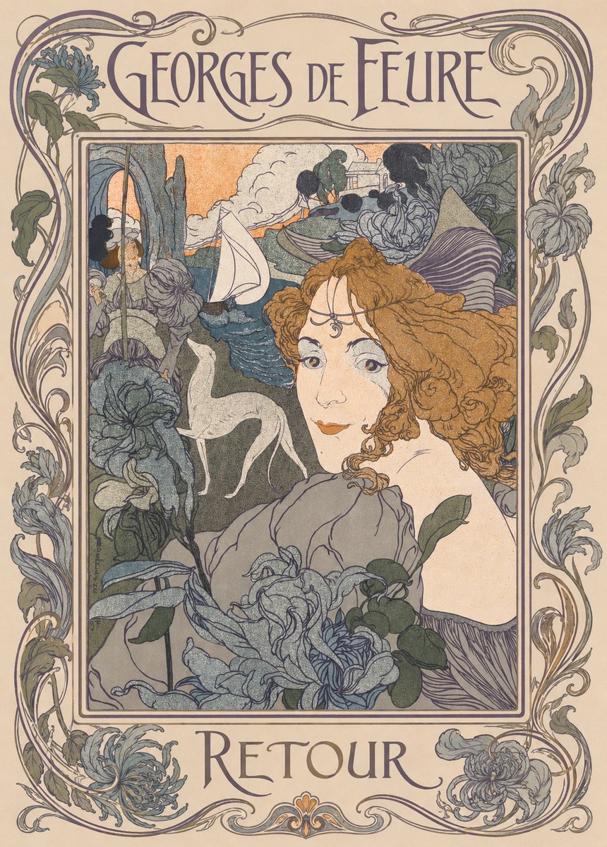 Georges de Feure Retour No3 - Plakát