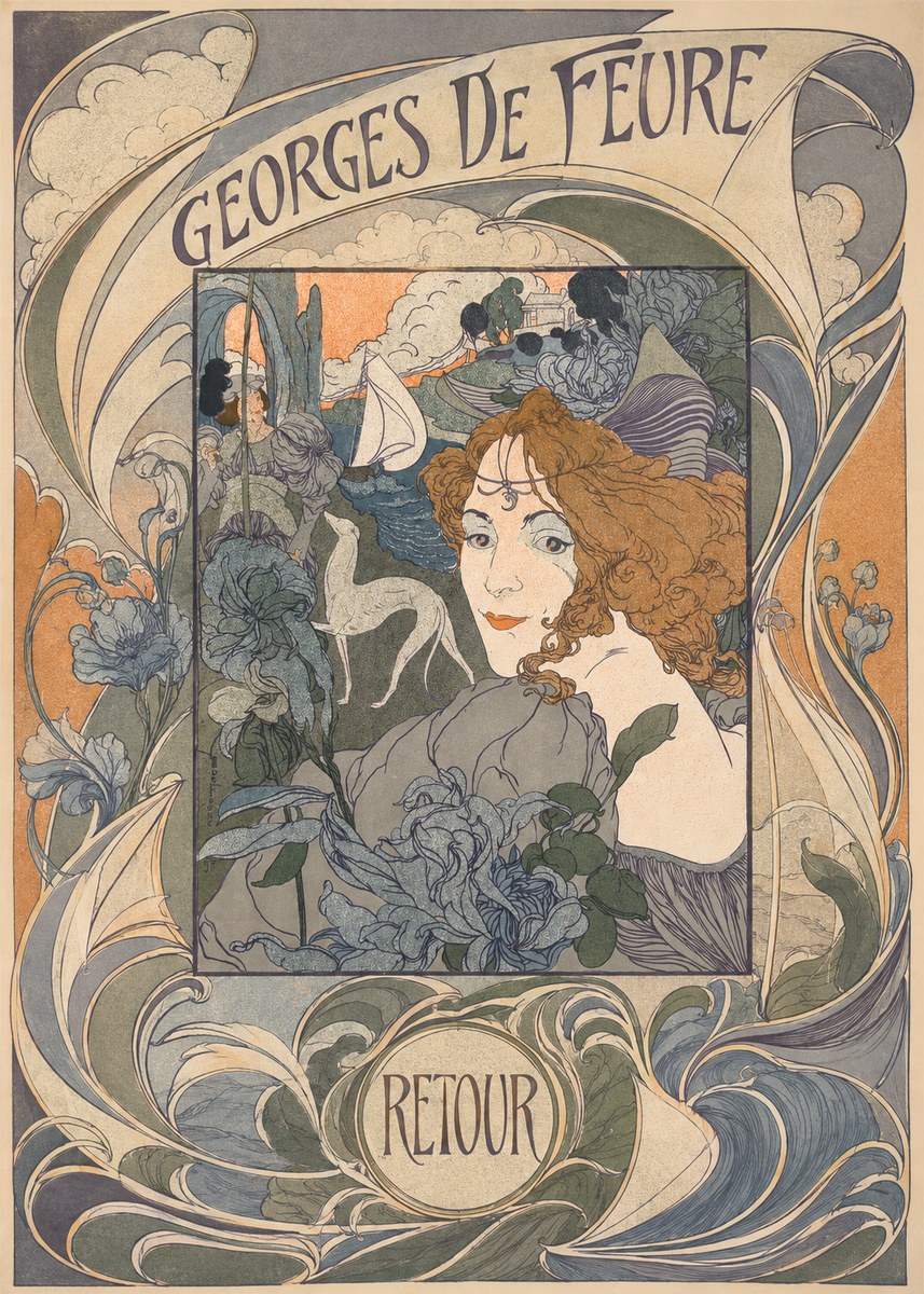 Georges de Feure Retour No6 - Plakát