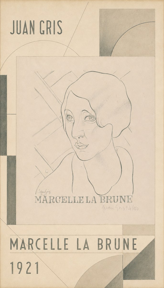 Juan Gris Marcelle La Brune II No4 - Plakát