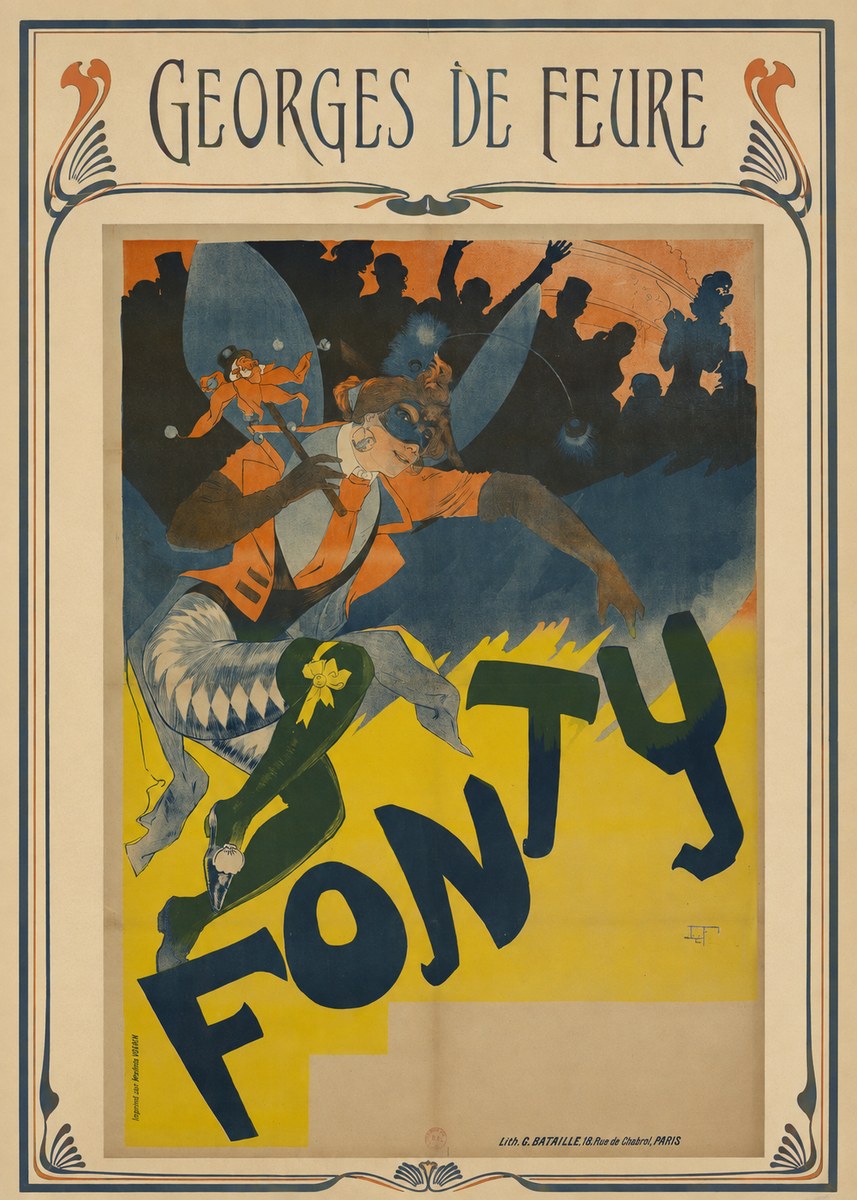 Georges de Feure Fonty I No1 - Plakát