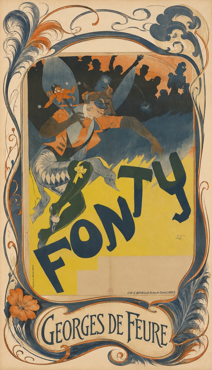 Georges de Feure Fonty I No4 - Plakát