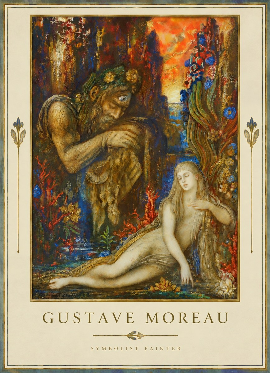 Gustave Moreau Galatea I No3 - Plakát
