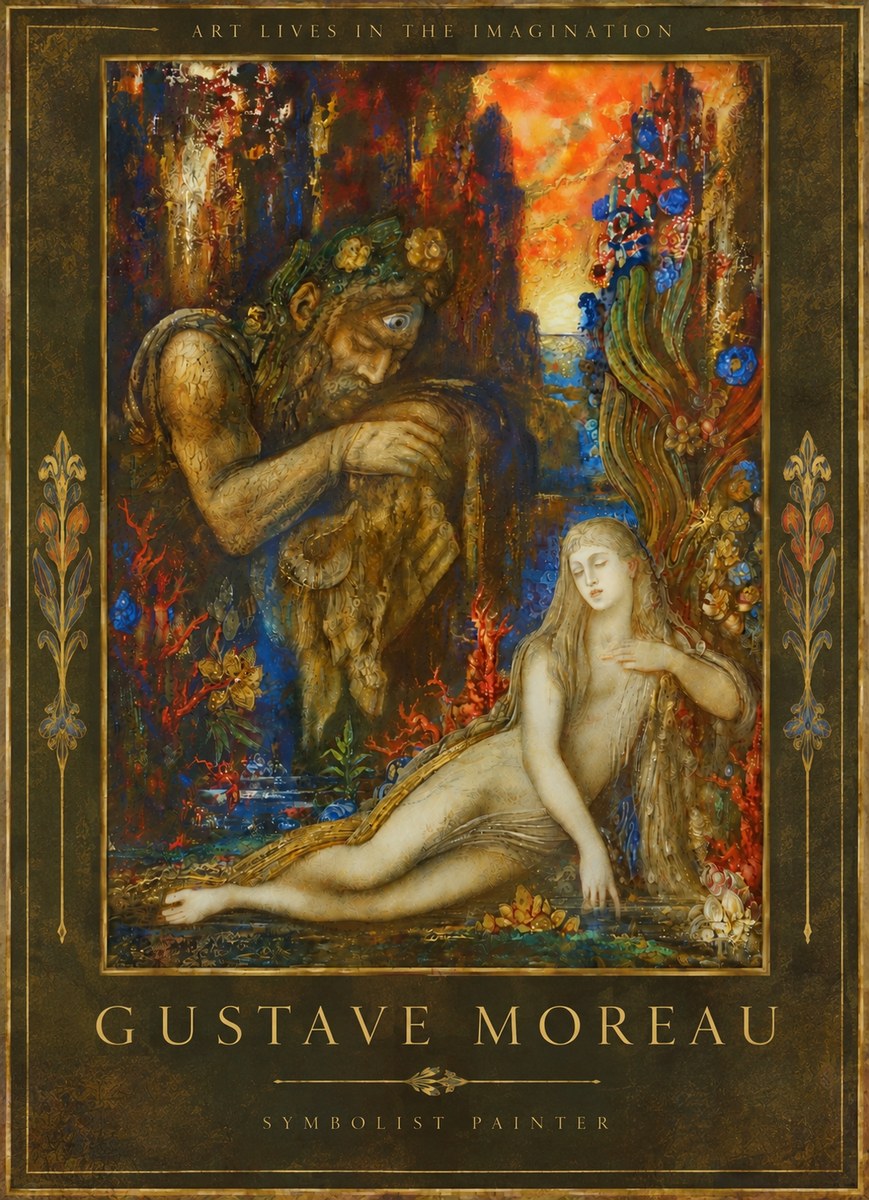 Gustave Moreau Galatea I No5 - Plakát