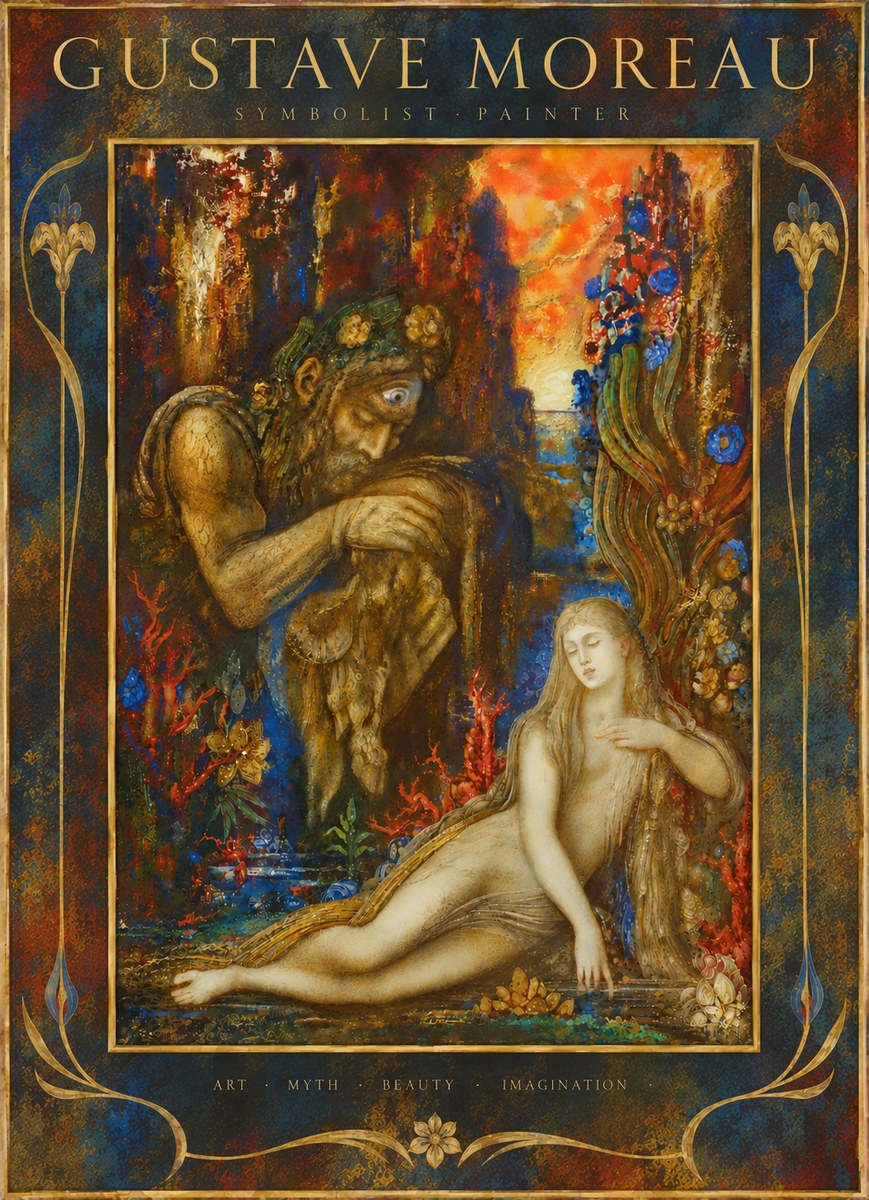 Gustave Moreau Galatea I No6 - Plakát