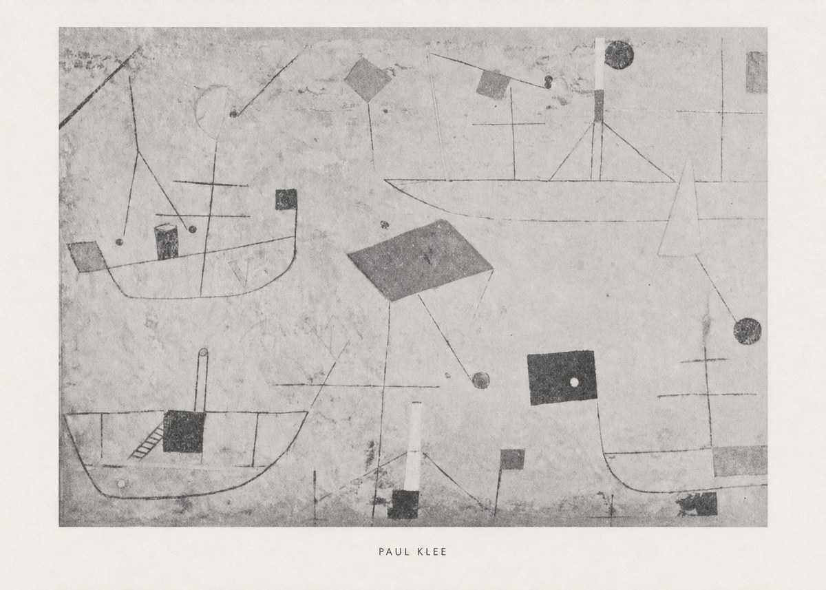 Paul Klee Seascape with Boats No6 - Plakát