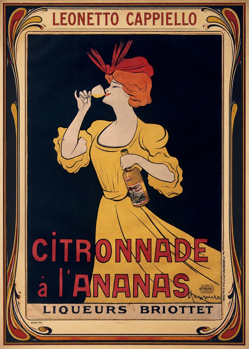 Leonetto Cappiello Citronnade À L'ananas No1 - Plakát