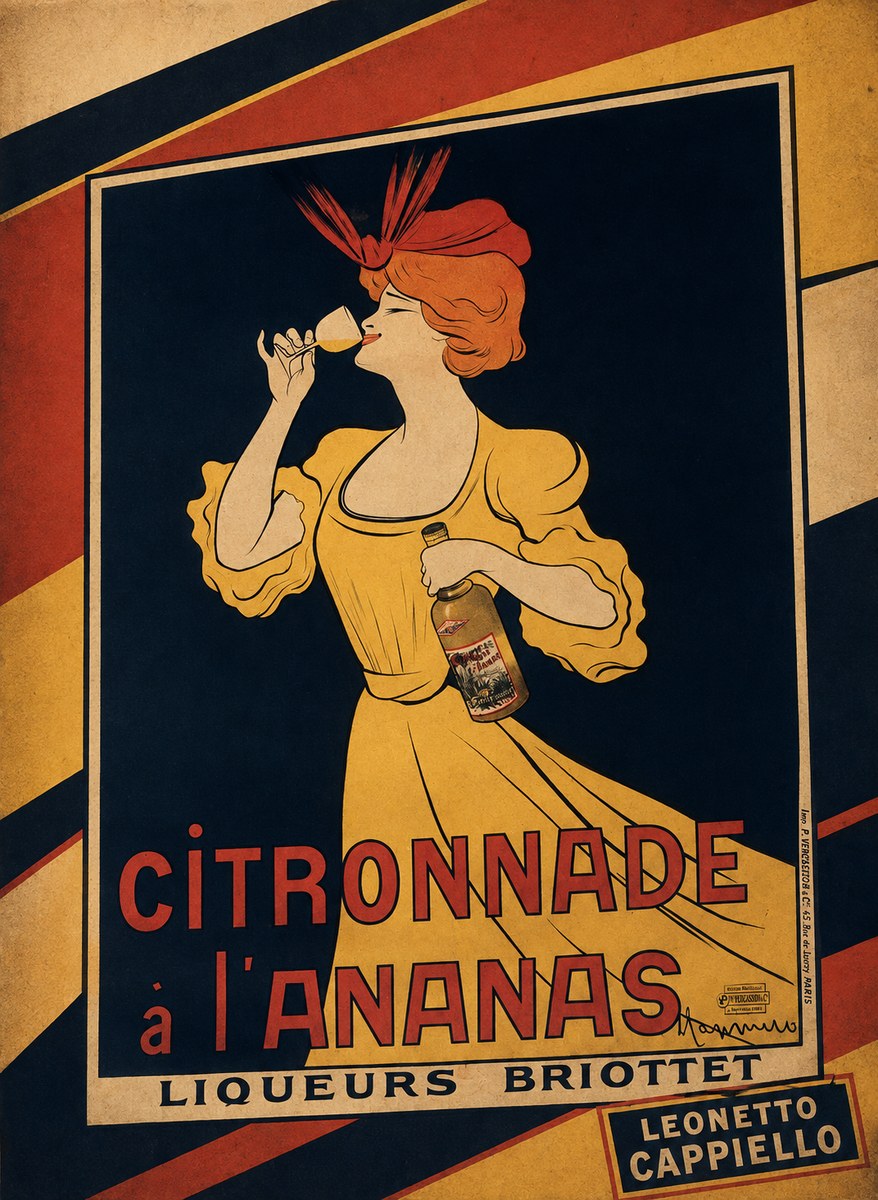Leonetto Cappiello Citronnade À L'ananas No3 - Plakát