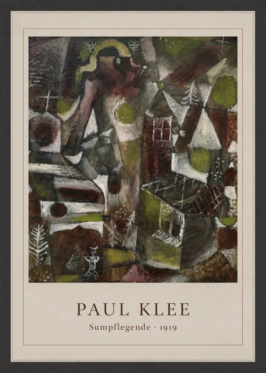 Paul Klee Sumpflegende II No6 - Plakát