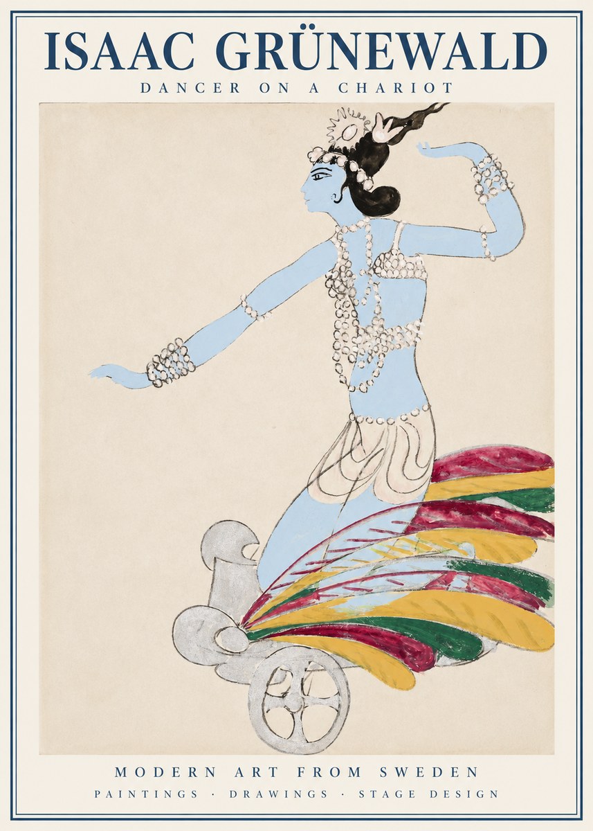 Isaac Grünewald Dancer on a Chariot No1 - Plakát