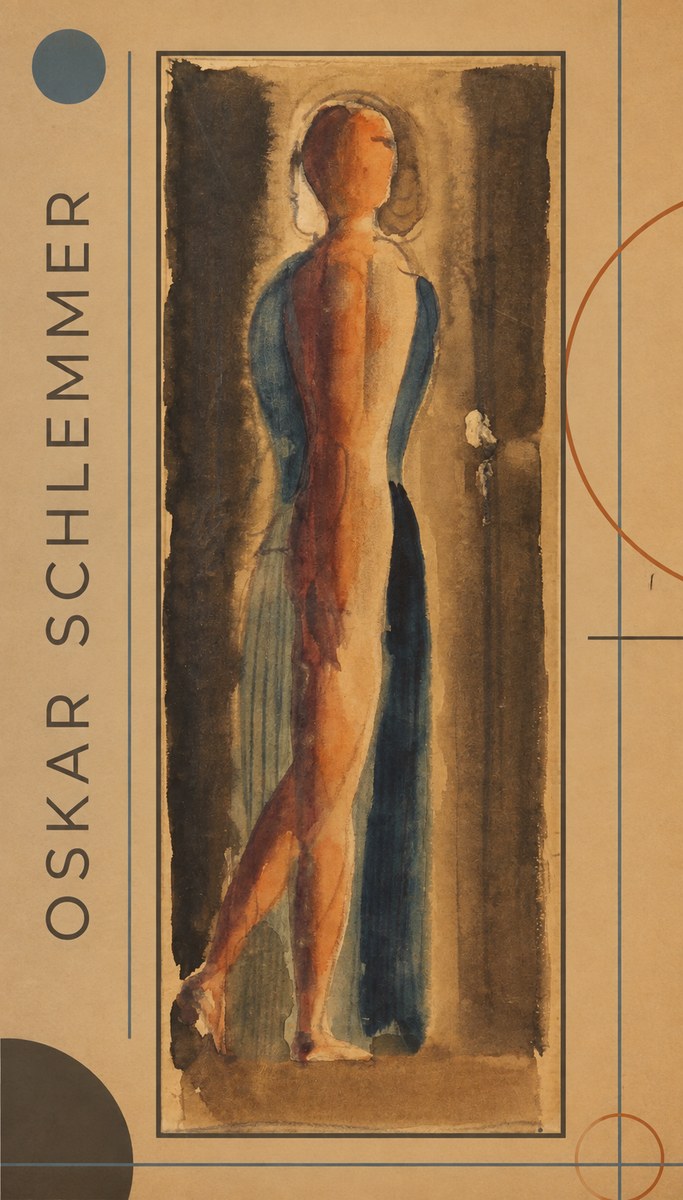 Oskar Schlemmer Figure Study No1 - Plakát