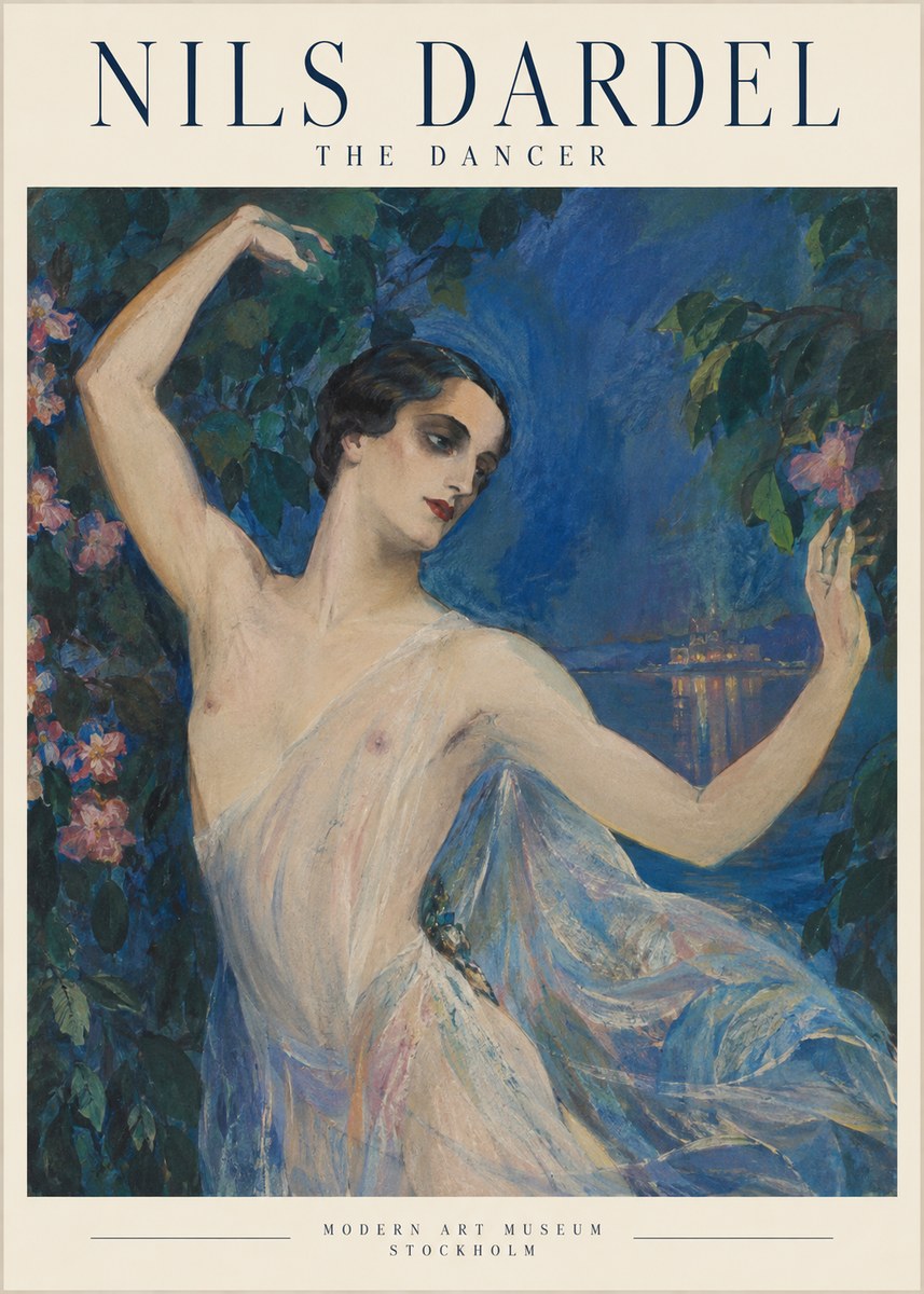 Nils Dardel The Dancer No1 - Plakát