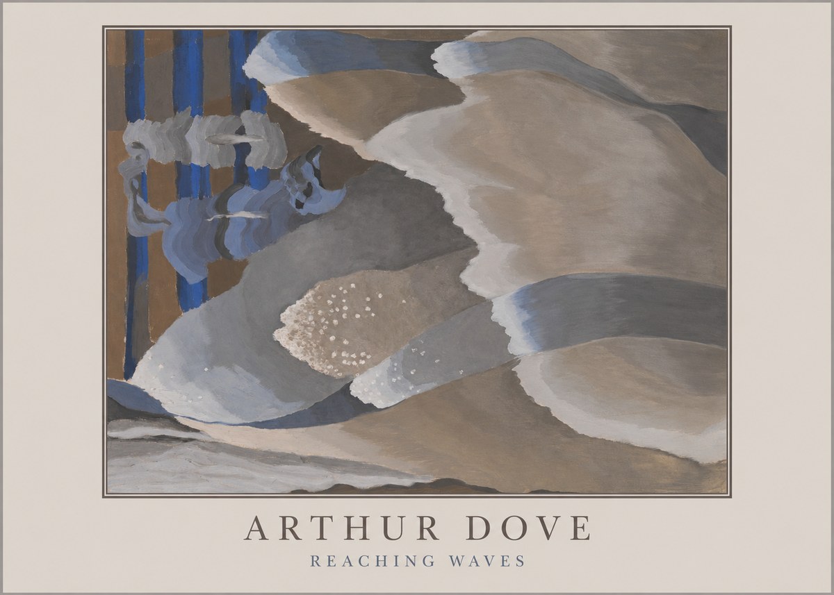 Arthur Dove Reaching Waves No5 - Plakát