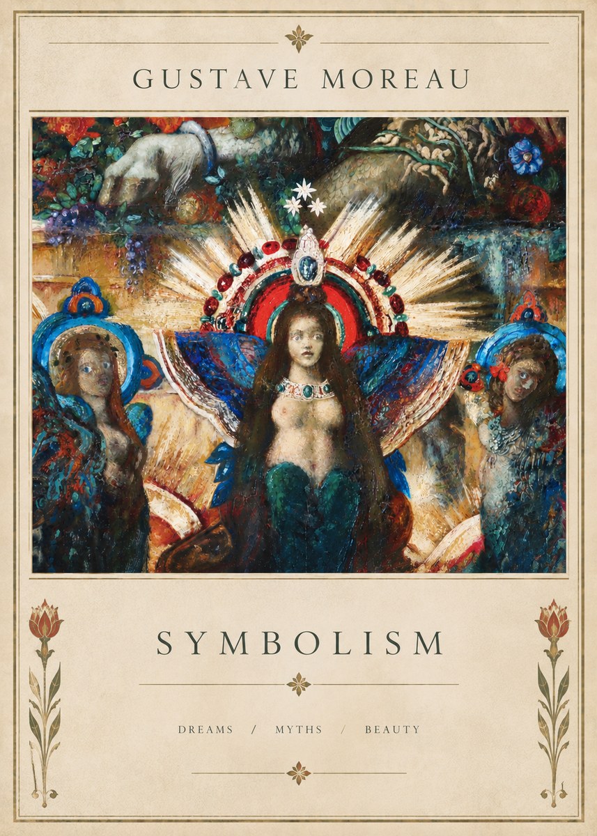 Gustave Moreau L'apparition I No6 - Plakát